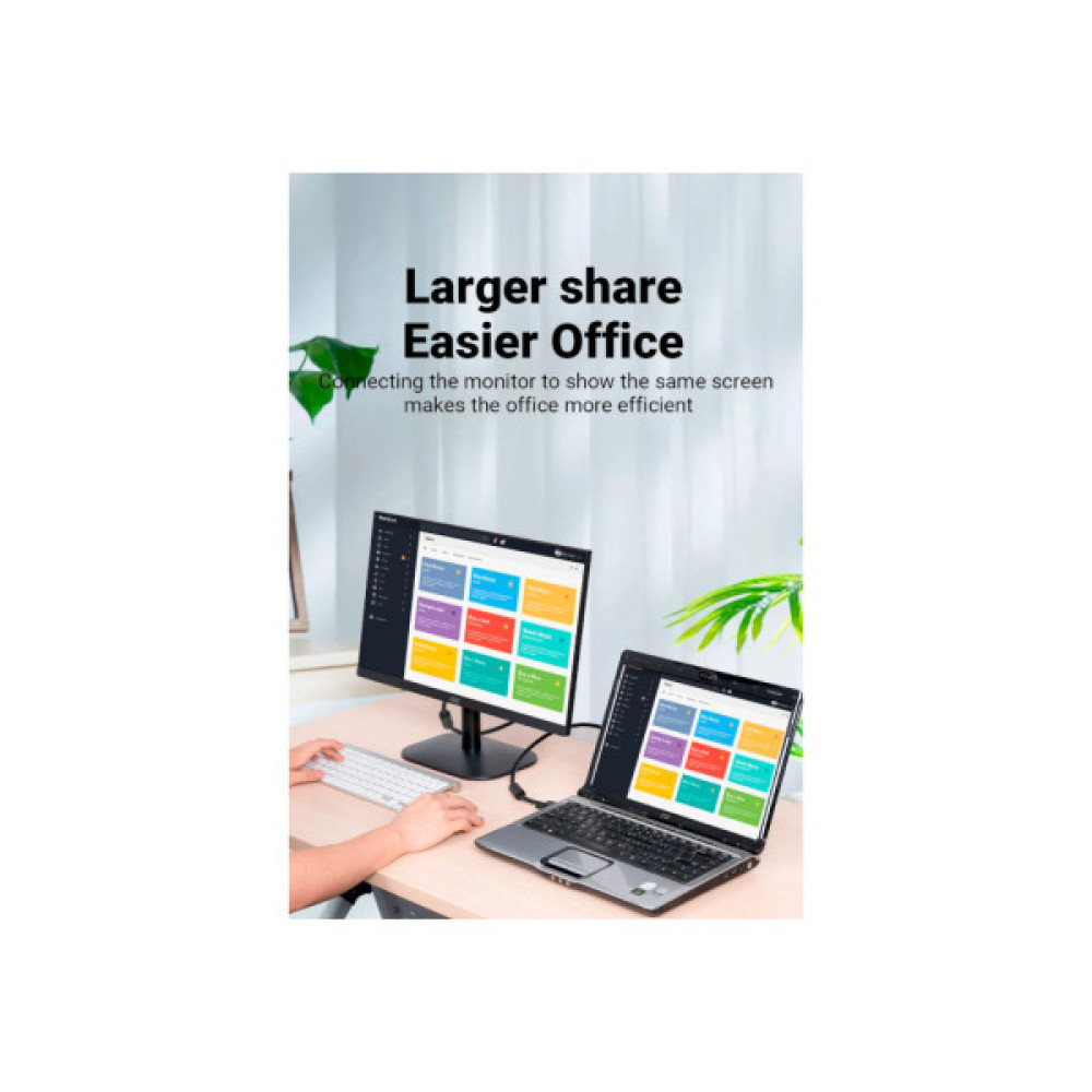 Кабель мультимедійний VGA 15M-15M 2.0m ferrite VENTION (DAEBH)