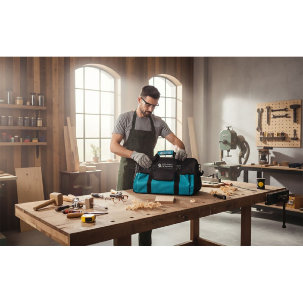 Набір із трьох акумуляторних інструментів Konner&Sohnen KS RHAGD 20V SET 3 20В дриль, шліфмашина кутова, перфоратор, швидкий ЗП 4.5А акб 2х4А·год сумка 7.5кг