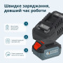 Набір із трьох акумуляторних інструментів Konner&Sohnen KS RHAGD 20V SET 3 20В дриль, шліфмашина кутова, перфоратор, швидкий ЗП 4.5А акб 2х4А·год сумка 7.5кг