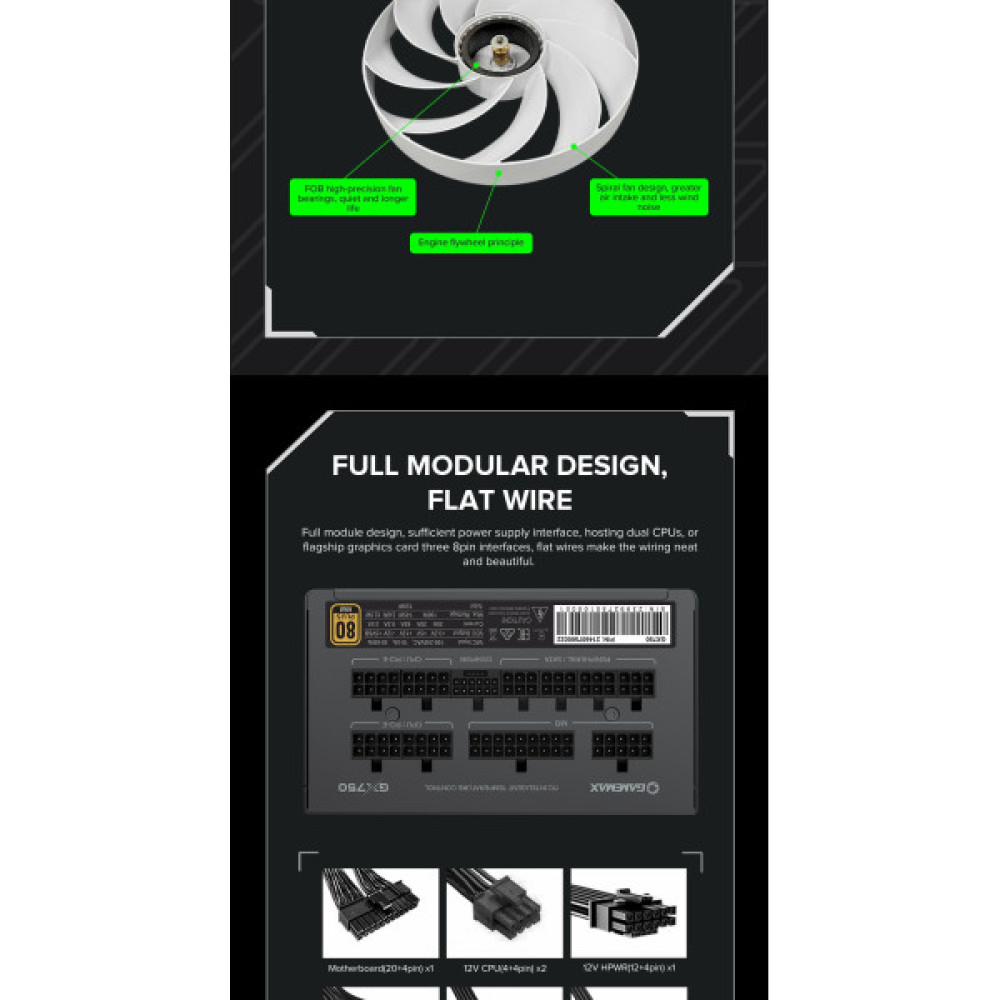 GAMEMAX GX-750 PRO BK (ATX3.0 PCIe5.0)