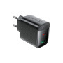 Зарядний пристрій Acefast A106 1xUSB-C PD45W + 1xUSB QC3.0 GaN black (6974316284031)