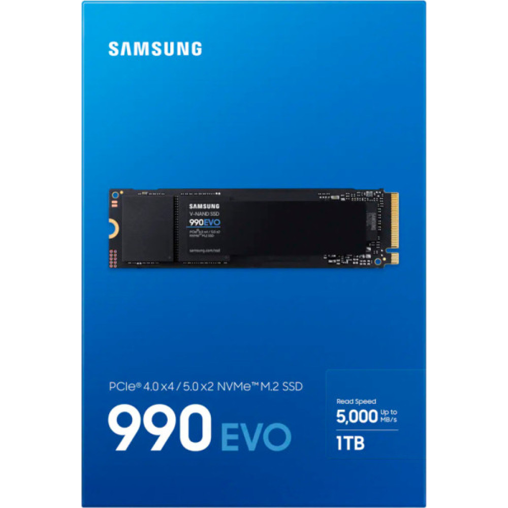 Накопичувач SSD M.2 2280 1TB 990 EVO Samsung (MZ-V9E1T0BW)