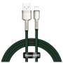Дата кабель USB 2.0 AM to Lightning 2.0m 2.4A metal green Baseus (CALJK-B06) Дата кабель USB 2.0 AM to Lightning 2.0m 2.4A metal green Baseus (CALJK-B06)