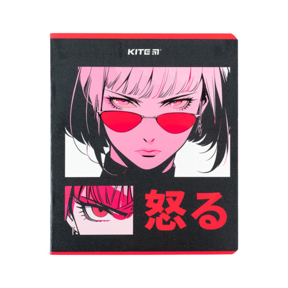 Зошит Kite Anime 48 аркушів, клітинка (K24-259-2) Зошит Kite Anime 48 аркушів, клітинка (K24-259-2)