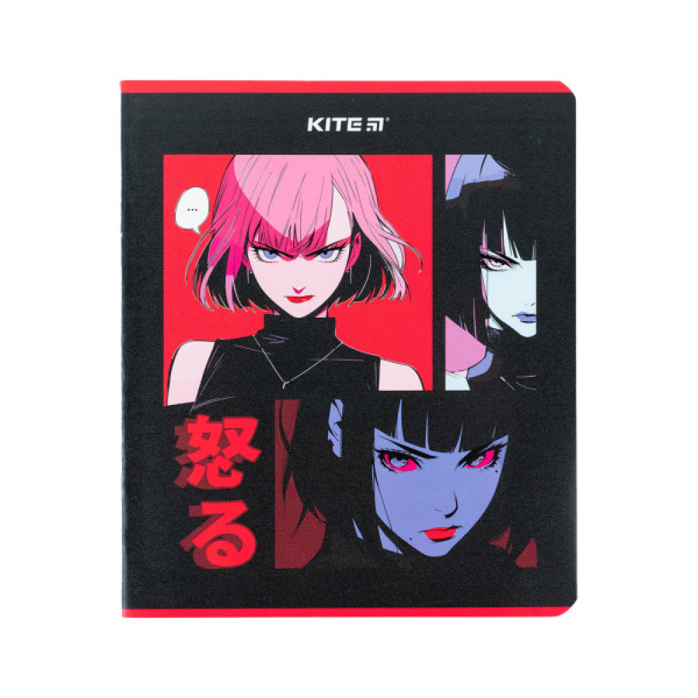 Зошит Kite Anime 48 аркушів, клітинка (K24-259-2) Зошит Kite Anime 48 аркушів, клітинка (K24-259-2)