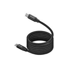 Дата кабель USB-C to USB-C 1.2m Promate (springy.black) Дата кабель USB-C to USB-C 1.2m Promate (springy.black)