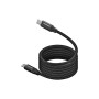 Дата кабель USB-C to USB-C 1.2m Promate (springy.black)