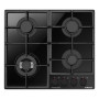 Варильна поверхня Hansa газова на склі,, 59см, чавун, чорний