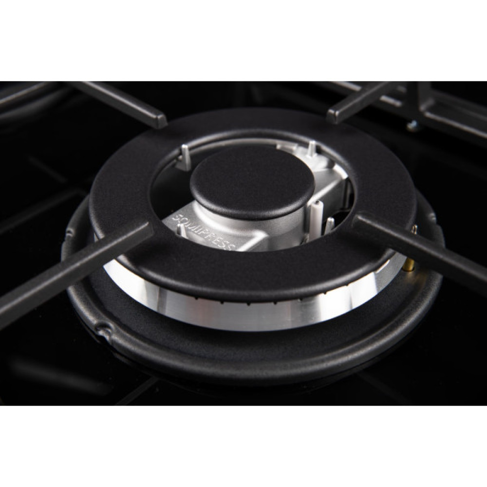 Варильна поверхня Hansa газова на склі,, 59см, чавун, чорний