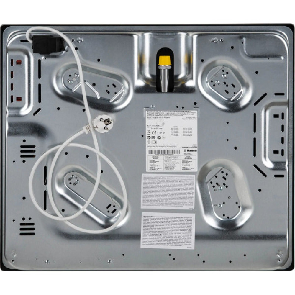 Варильна поверхня Hansa газова на склі,, 59см, чавун, чорний