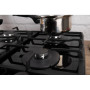 Варильна поверхня Hansa газова на склі,, 59см, чавун, чорний