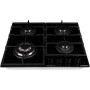 Варильна поверхня Hansa газова на склі,, 59см, чавун, чорний