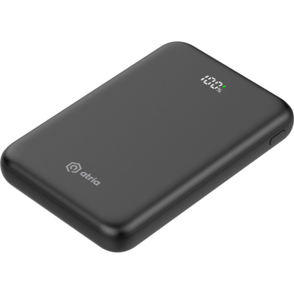 Батарея універсальна Atria 10000mAh, PD/22.5W, QC/3.0 (WPD-P91)