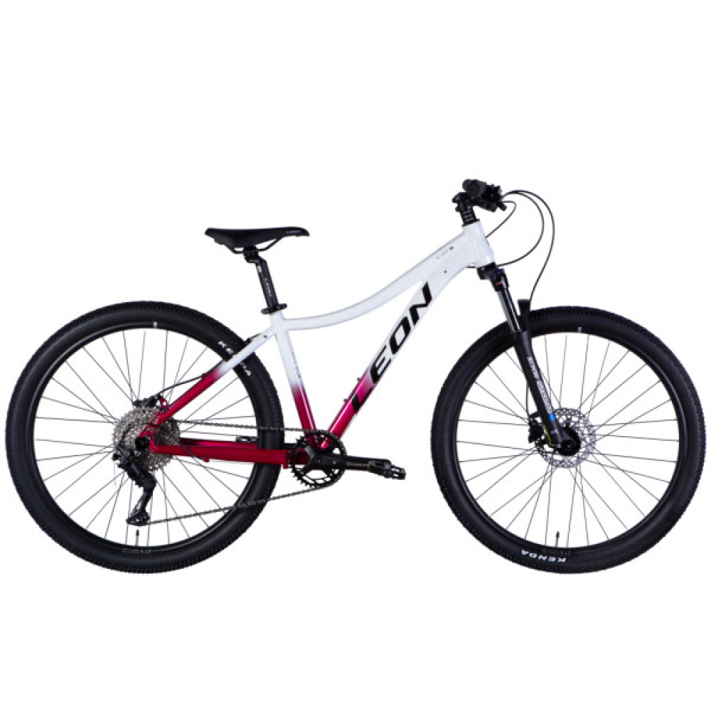 Велосипед Leon 27,5" XC LADY 75 HDD рама-16" AL 2025 білий з малиновим (OPS-LN-27,5-013)