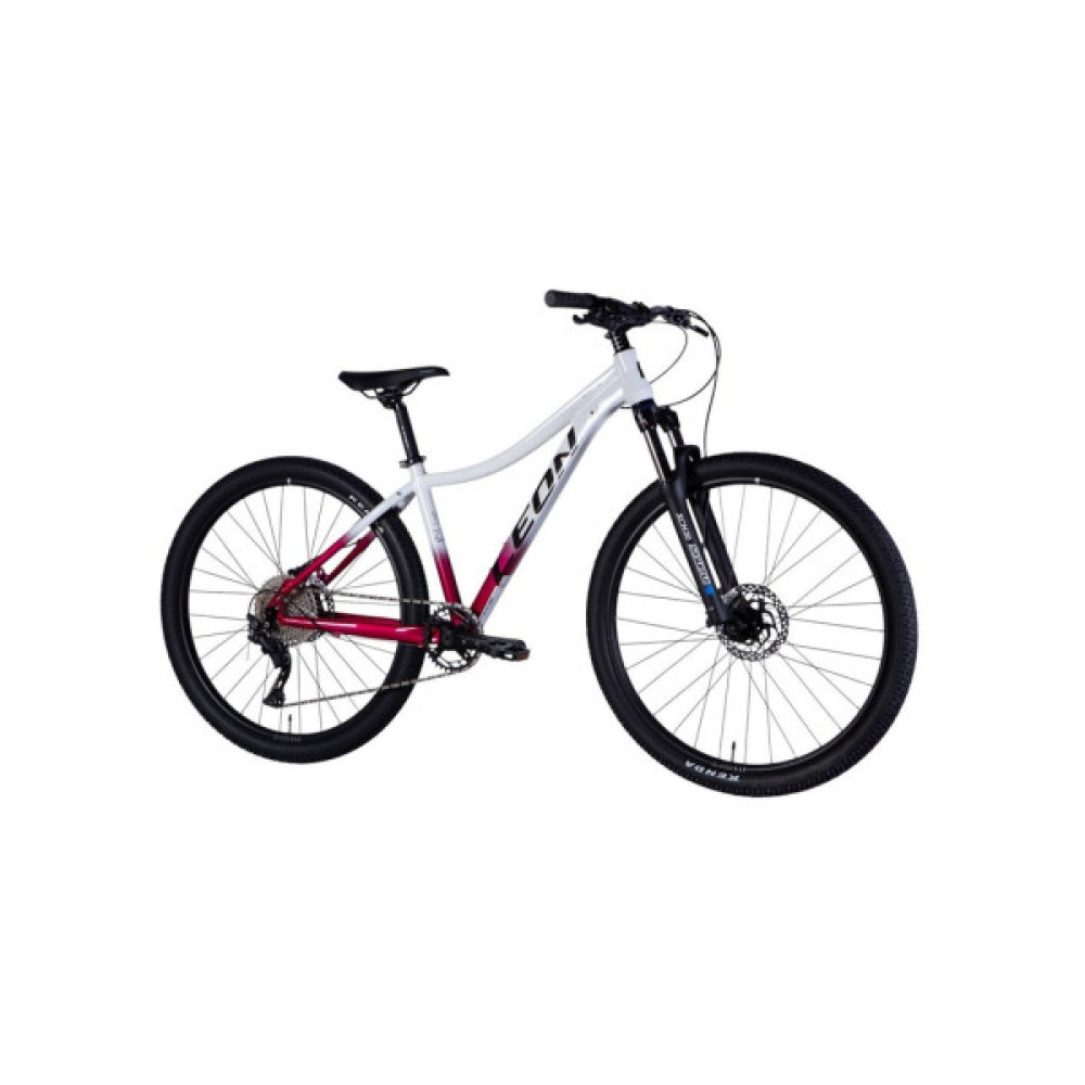 Велосипед Leon 27,5" XC LADY 75 HDD рама-16" AL 2025 білий з малиновим (OPS-LN-27,5-013)