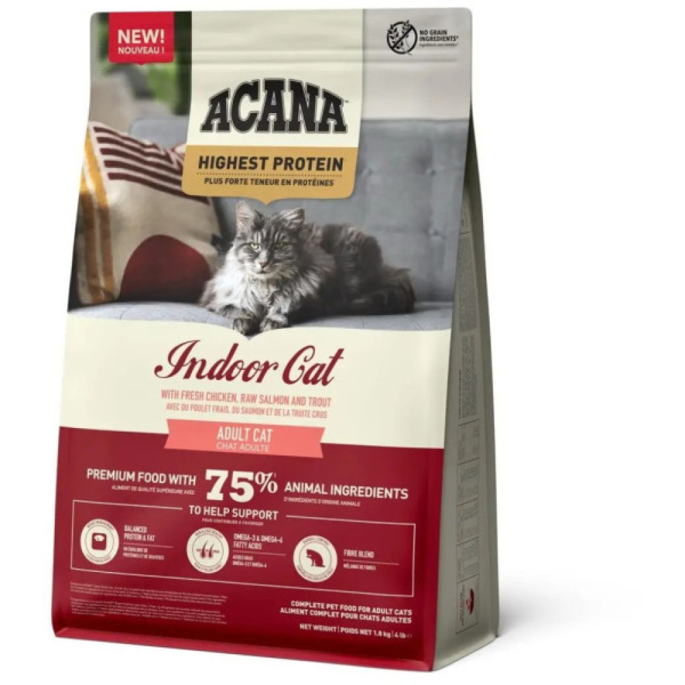 Сухий корм для кішок ACANA Highest Protein Indoor 1.8 кг (0064992723972)