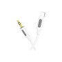 Кабель мультимедійний Lightning to 3.5mm M 1.0m silicone white BOROFONE (6941991114403) Кабель мультимедійний Lightning to 3.5mm M 1.0m silicone white BOROFONE (6941991114403)