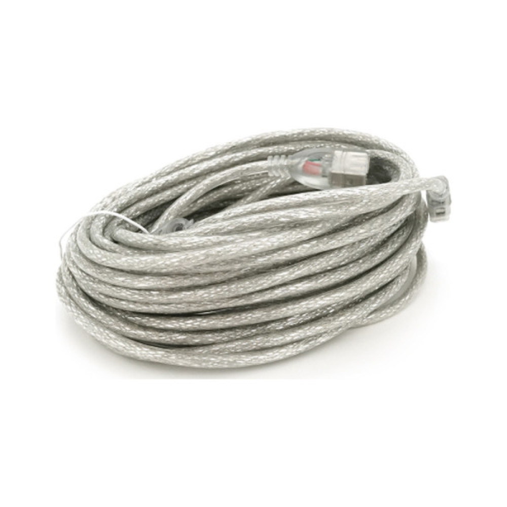 Дата кабель USB 2.0 AM/AF 10.0m ferrite transparent white Voltronic (YT-AM/AF-10TBL)