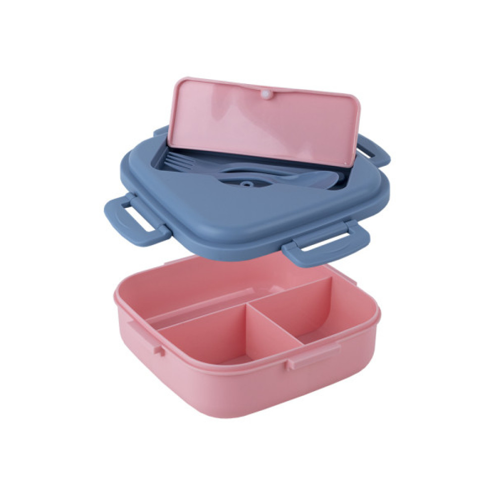 Ланч-бокс дитячий Kite з розділювачем 1100 мл, рожевий (K23-186-3)