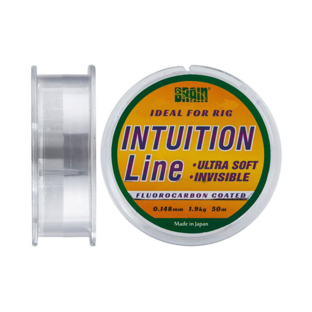 Волосінь Brain Intuition 50m 0,148 mm #0,8 1,9 kg 4,2 lb ц.: clear (1858.70.14)
