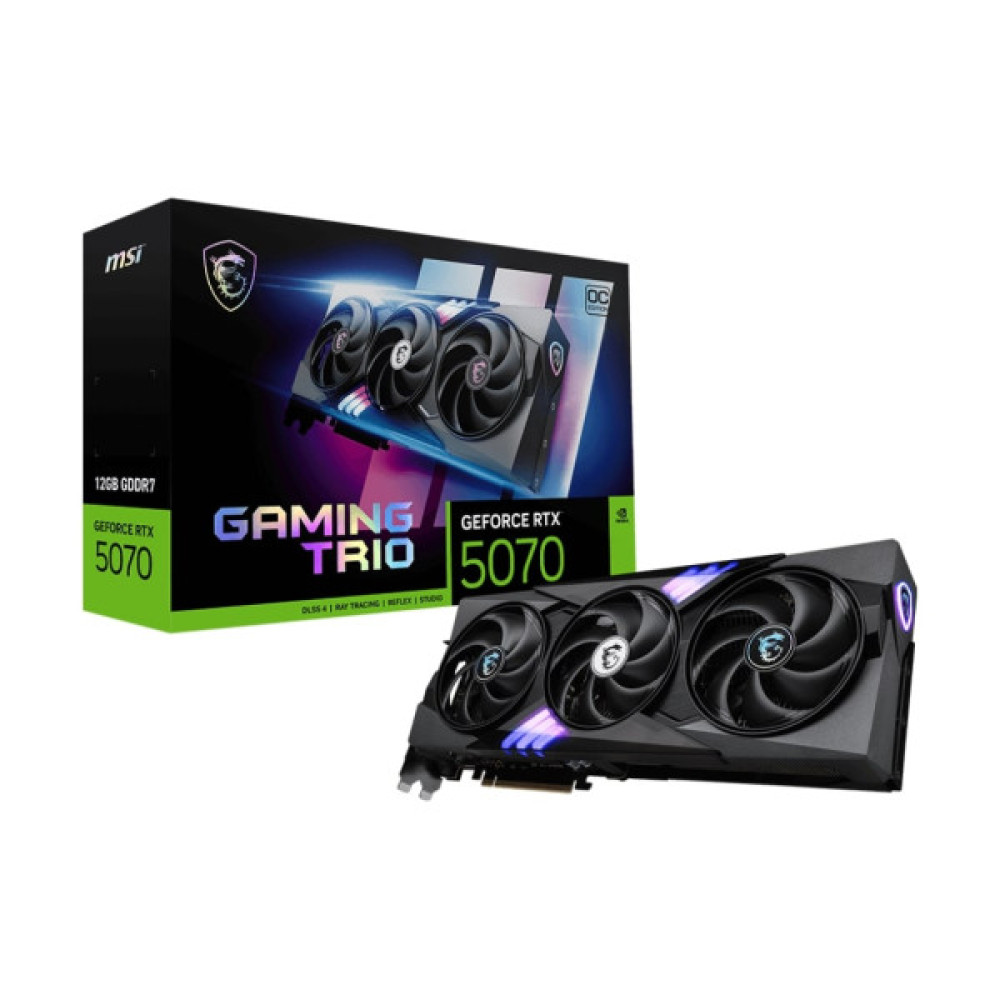 Відеокарта MSI GeForce RTX 5070 12GB GDDR7 GAMING TRIO OC