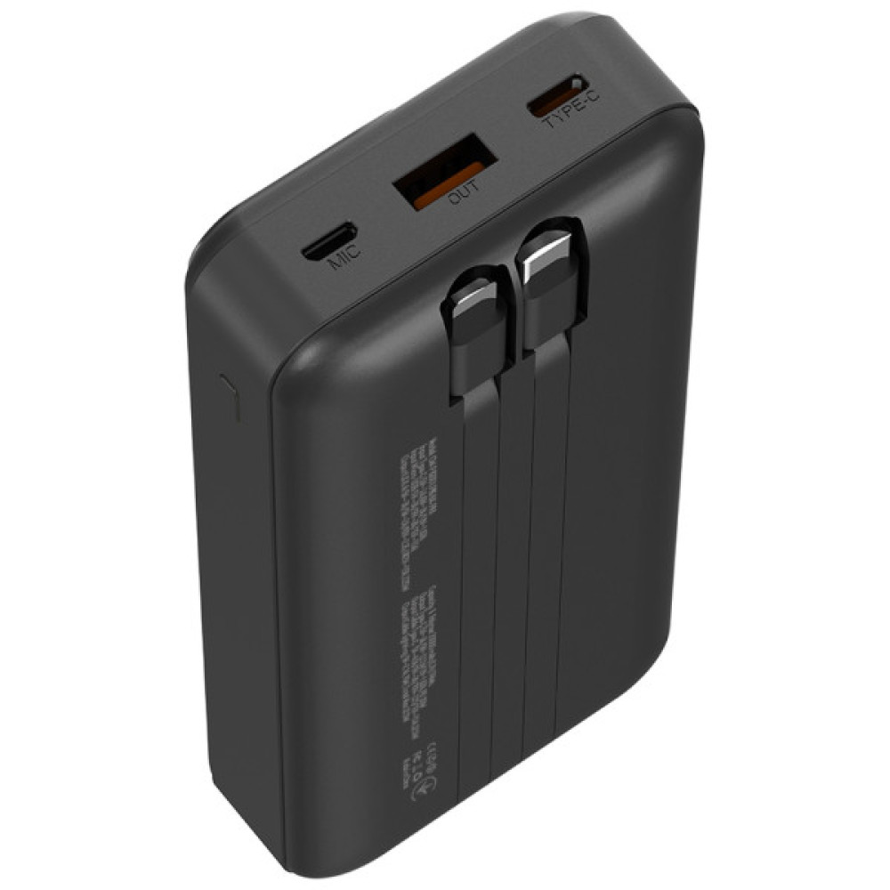 Батарея універсальна ColorWay 20 000 mAh Optimal Power PD/22.5W, QC/3.0, Black (CW-PB200LPB5BK-PDD)