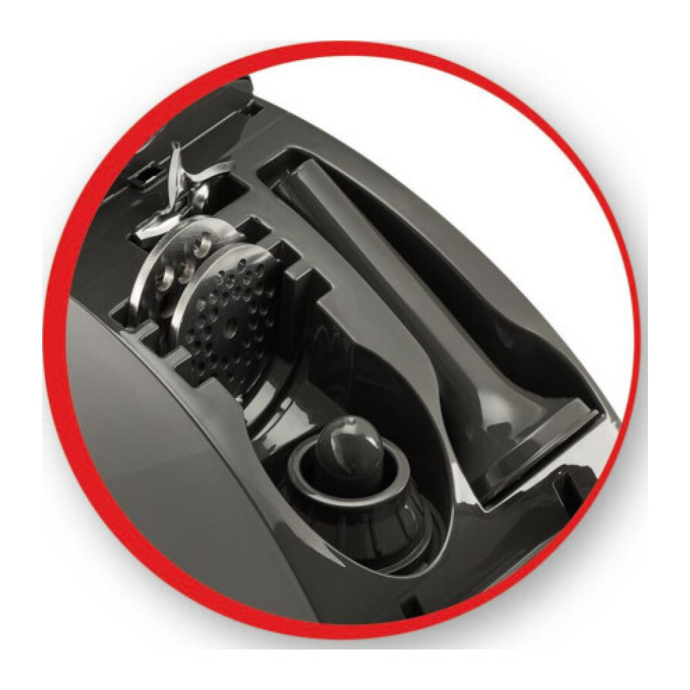 М'ясорубка Tefal HV8 Successor, 2200Вт, 4.5кг/хв, 3 решітки, насадка для ковбас, кеббе, 4 терки, пластик/метал, чорний