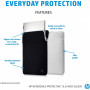Чохол до ноутбука HP 15.6" Reversible Protective Blk/Slv Sleeve (2F2K5AA) Чохол до ноутбука HP 15.6" Reversible Protective Blk/Slv Sleeve (2F2K5AA)