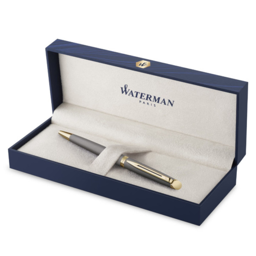 Ручка кулькова Waterman HEMISPHERE Metallic Stone Grey GT BP (22 091)