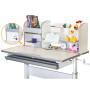 Парта Mealux Edmonton Multicolor Grey з полицею (BD-610 W/МС + G с полкой) Парта Mealux Edmonton Multicolor Grey з полицею (BD-610 W/МС + G с полкой)