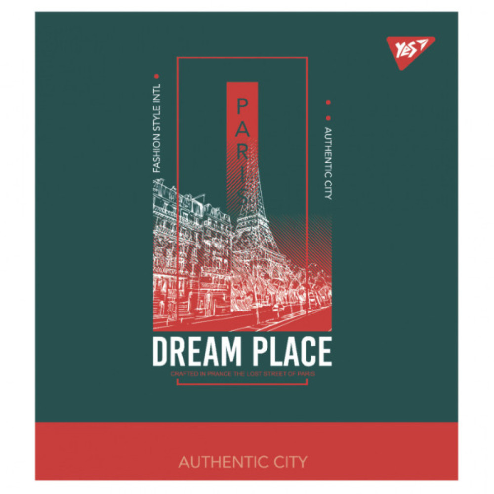 Зошит Yes А5 Dream place 24 аркушів клітинка (766839)