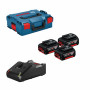 Набір акумулятора та зарядного пристрою Bosch Professional GBA, 3х18В 5А·год, ЗП GAL 18V-40 + L-Boxx 136