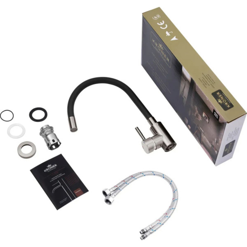 Змішувач Kroner Klassisch-PVD035BLK (CV032635)