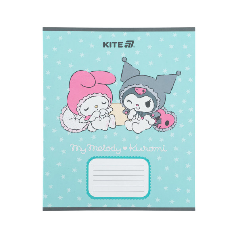 Зошит Kite Kuromi, 12 аркушів, коса лінія (HK25-235-2)