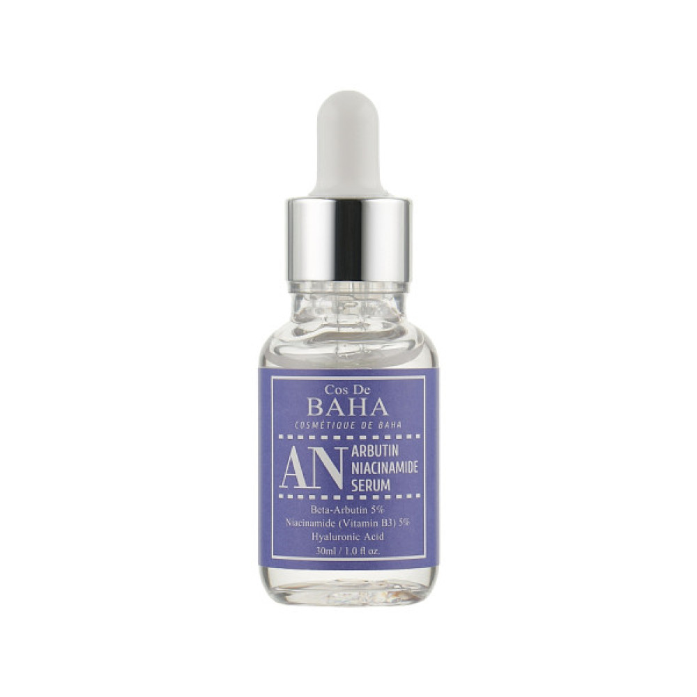 Сироватка для обличчя Cos De BAHA Arbutin Niacinamide Serum Проти пігментації з арбутином 5% і ніацинамідом 5% 30 мл (8809240318324)