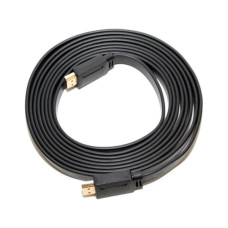 Кабель мультимедійний HDMI M to HDMI M 3.0m V1.4 black Merlion (YT-HDMI(M)/(M)SLIM-3.0m/06178)