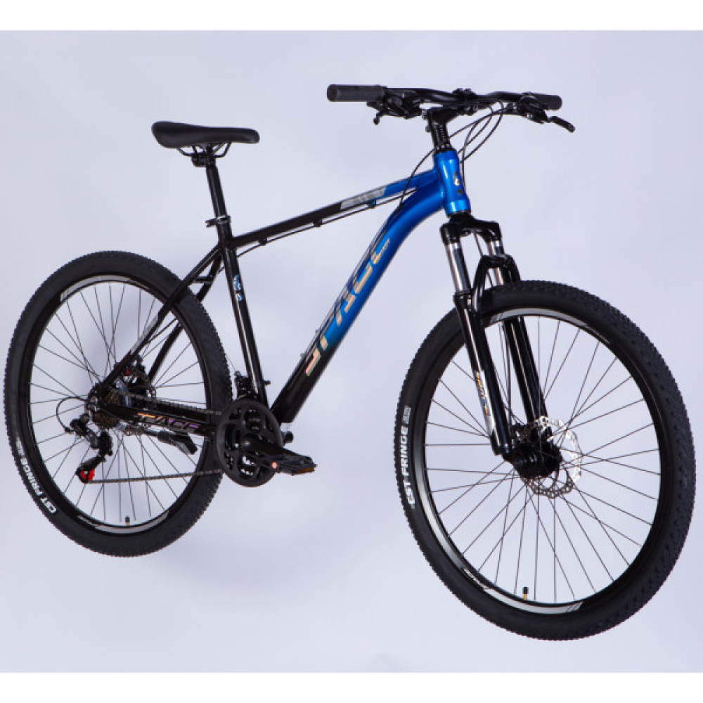 Велосипед Space 27.5" PHAETON DD FR рама-19" AL 2026 чорно-синій (OPS-SP-27.5-087)