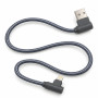 Дата кабель USB 2.0 AM to Lightning 1.0m 2.4A textile 90° corner gray XoKo (XK-CTL-005-GR)