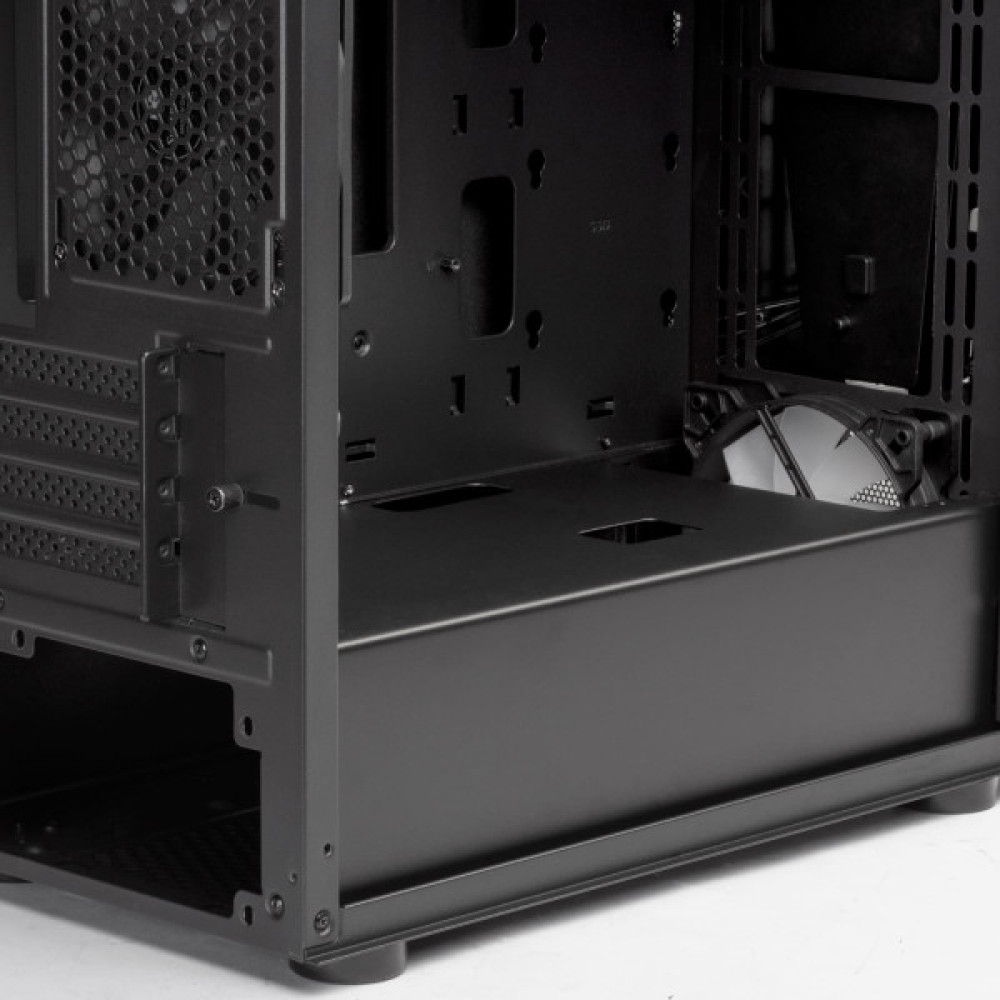 Корпус SilverStone Fara FAV1MB-PRO без БЖ, 2xUSB3.0, 2xUSB2.0, 1x120мм, ARGB VGA 379мм, LCS ready, TG Side Panel, mATX, чорний