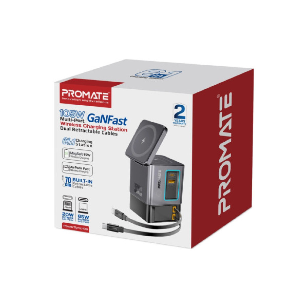 Зарядний пристрій Promate wireless charger powersync-105 (powersync-105)