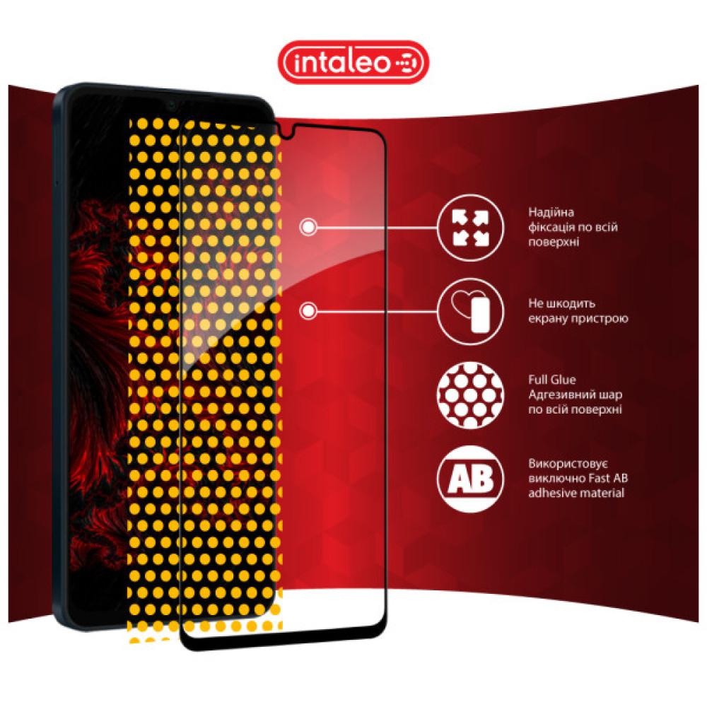 Скло захисне Intaleo Full Glue Samsung A06 Black (1283126598708)
