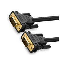 Кабель мультимедійний VGA M to VGA M 3.0m VG101 black Ugreen (11631) Кабель мультимедійний VGA M to VGA M 3.0m VG101 black Ugreen (11631)