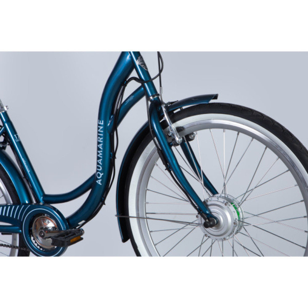 Електровелосипед Dorozhnik 26" eAQUAMARINE BH рама-17" 36B 13А*г 500Вт 2026 темно-синій (ELB-D-26-294)
