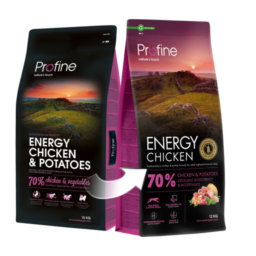 Сухий корм для собак Profine Chicken and Potatoes для активних собак всіх порід 12 кг (8595602570058)