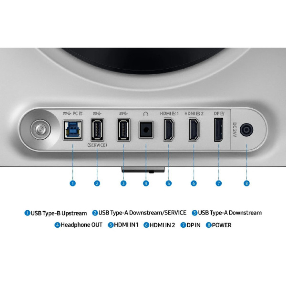 Монітор Samsung 27" Odyssey G6 27DG612S 2*HDMI, DP, USB, OLED, 2560x1440, 240Hz, 0.3ms