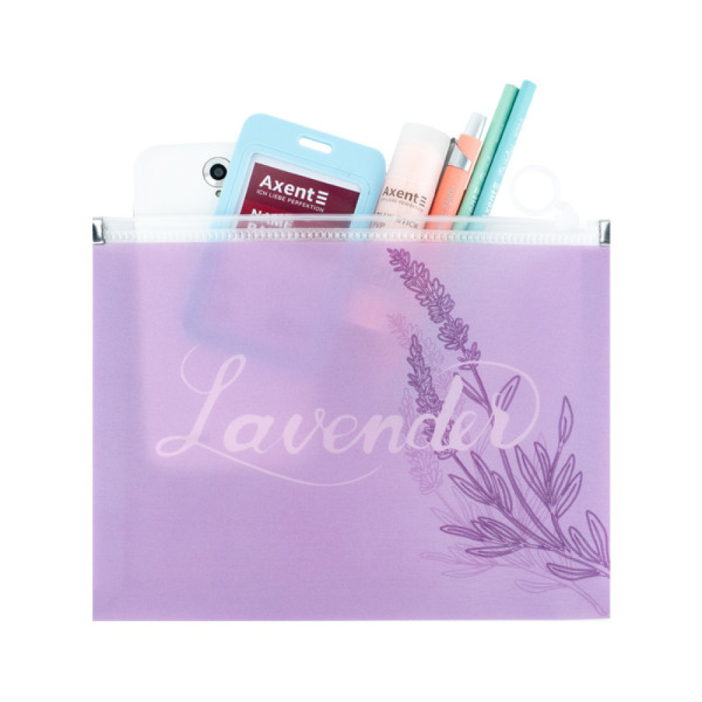 Папка на блискавці Axent zip-lock А5 Lavender-1 (1498-36-A)