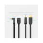 Кабель мультимедійний HDMI M to HDMI M 1.0m 90° corner black Vention (AAQBF)