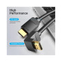 Кабель мультимедійний HDMI M to HDMI M 1.0m 90° corner black Vention (AAQBF)