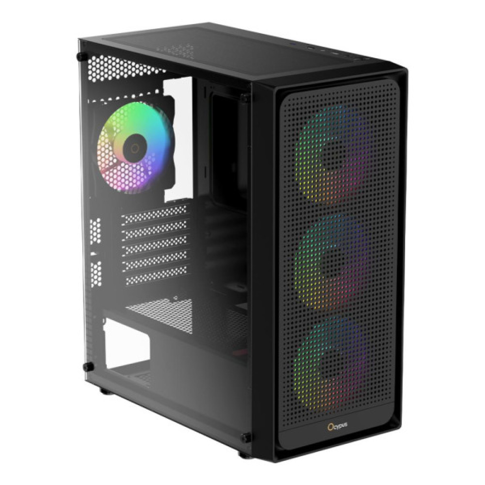 Корпус для ПК OCYPUS GAMMA C50 BK ARGB (GAMMA-C50-BKG400XX-GL)