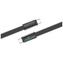 Дата кабель USB-C to USB-C 1.0m 5A 100W ultra-thin black ColorWay (CW-CBPDCC100-BK)